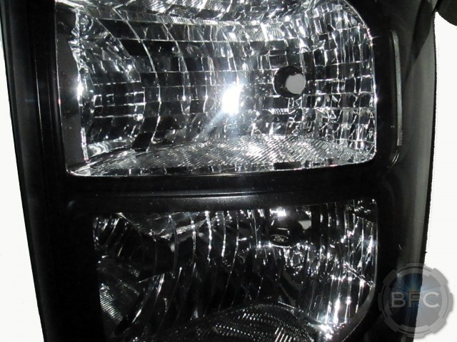 2012 F350 Black Headlights