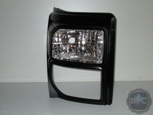 2011 Superduty Black Smoked HID Projector Headlights