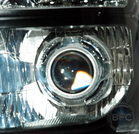 2011 Superduty Black Smoked HID Projector Headlights