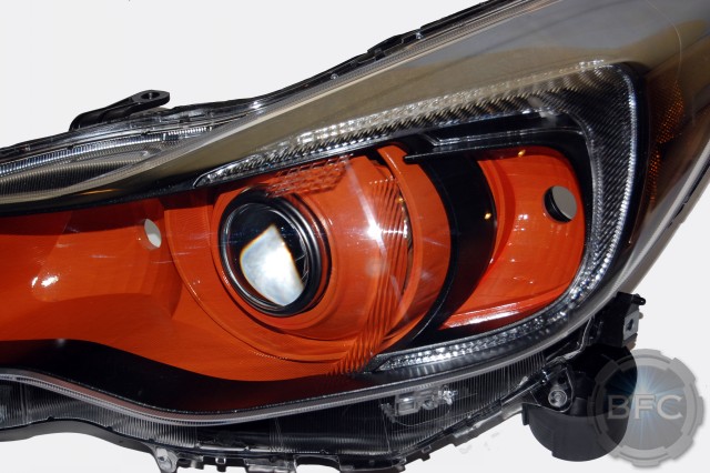 2014 Subaru Crosstrek HID Projector Black Orange Headlights