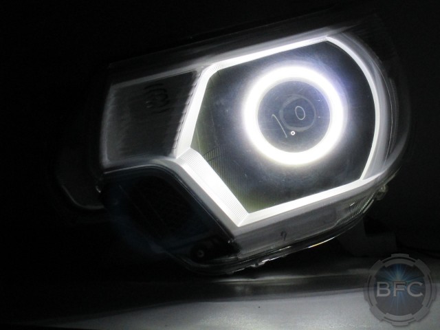 2014 Toyota Tacoma Black White Headlights TRD