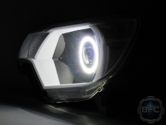 2014 Toyota Tacoma Black White Headlights TRD
