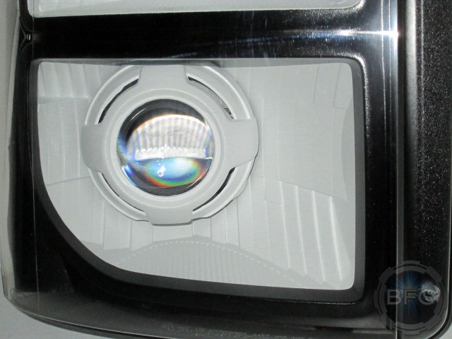 2012 Ford F350 Superduty Black White Headlights