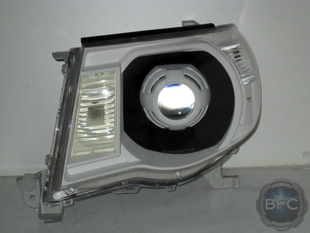 2007 White Black Tacoma Headlights HID