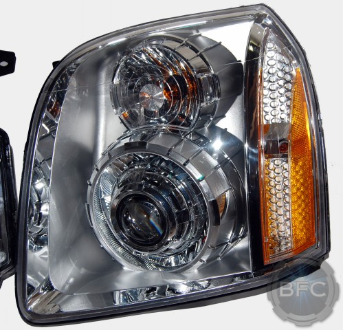 2011 GMC Yukon Denali HID Chrome Headlights
