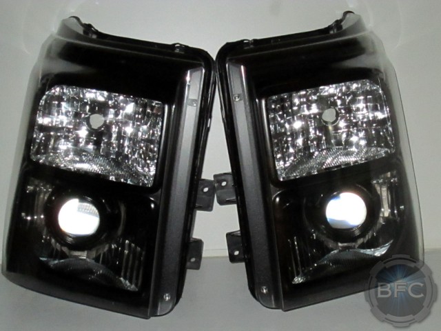 2015 Ford Superduty HID Projector Black Chrome D2S Headlights
