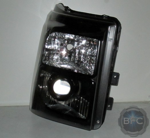 2015 Ford Superduty HID Projector Black Chrome D2S Headlights
