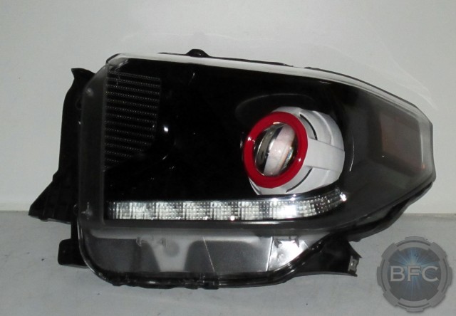 2015 Tundra Black White Red Headlights