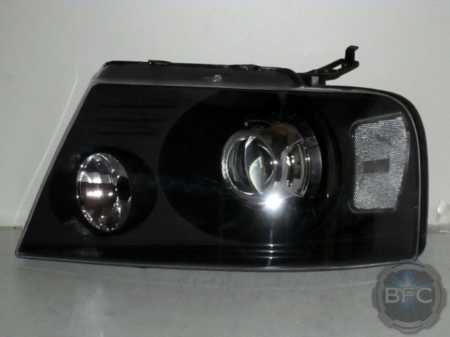 2007 F150 HID Black Clear Chrome Headlights