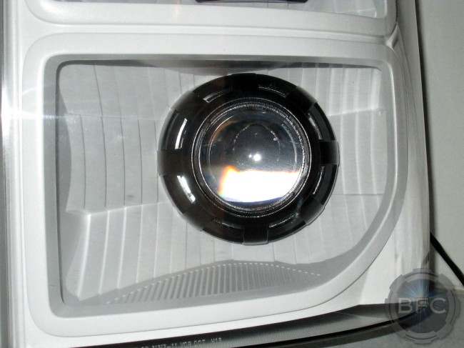 2015 Ford Superduty White Black Quad HID D2S Projector Package