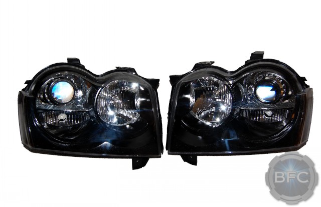 07 Grand Cherokee SRT-8 Black Chrome HID Headlights