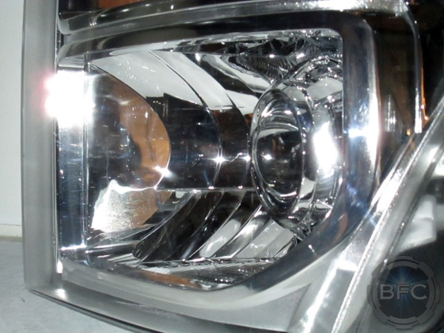 2014 Ford F350 Superduty Chrome Smoked HID Headlights
