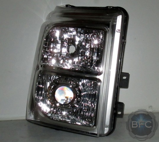 2014 Ford F350 Superduty Chrome Smoked HID Headlights