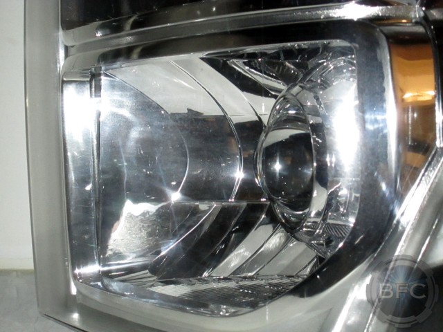 11 Superduty Clear Chrome HID Projector Headlamp Logo