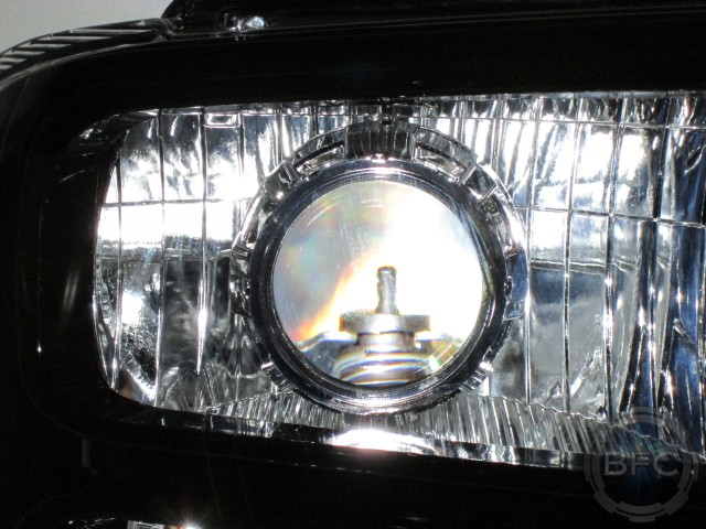 2005 Ford Superduty Harley Black Chrome HID Projector Headlamps