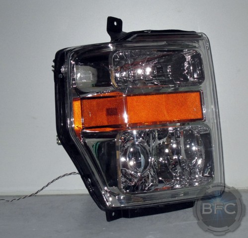 2008 Ford Superduty Chrome HID Projector Headlight Package