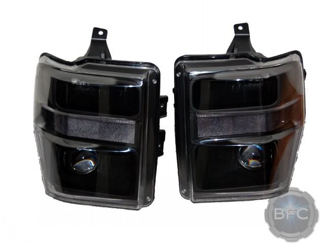 2008 Ford Superduty HID Black D2S Headlamps