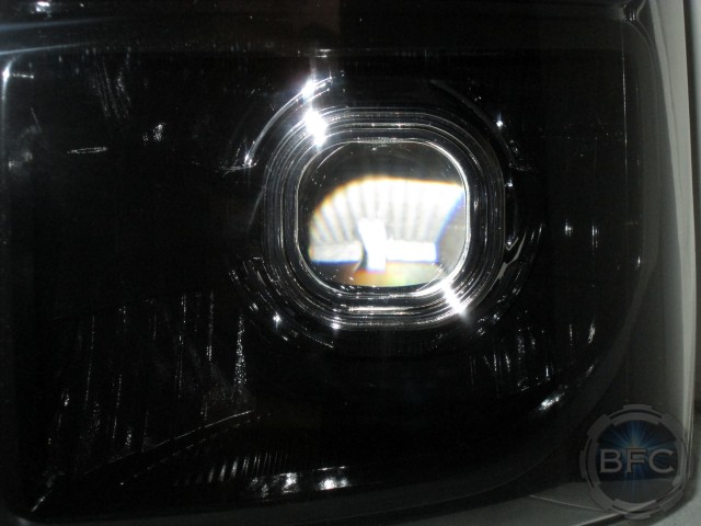 2016 Ford Superduty Black Chrome Quad HID Headlamps