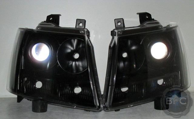 2012 Chevy Tahoe All Black HID Headlamps