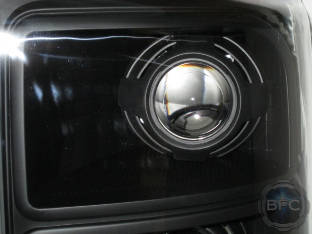 2016 Ford Superduty All Black Quad HID Projector Headlamps