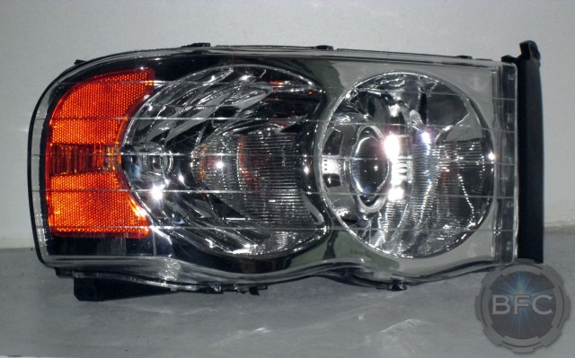 2005 Dodge Ram Chrome HID Projector Headlamps