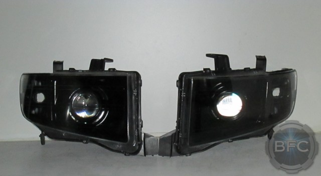 2008 Honda Ridgeline Black HID Projector Headlamps Package