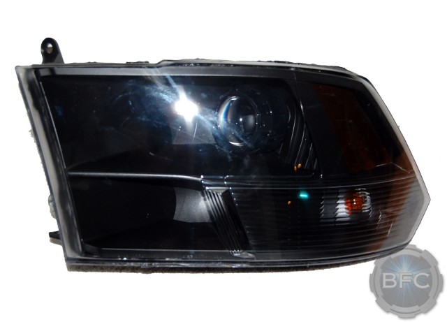 2011 Dodge Ram Black HID Projector Headlights