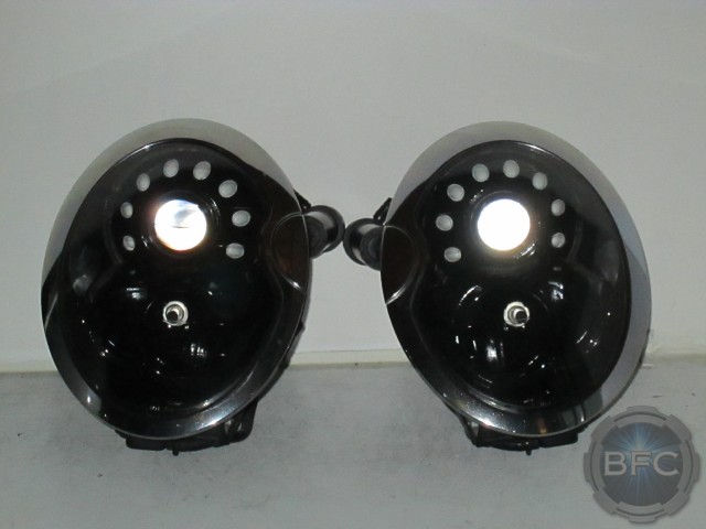 2006 Mini Cooper Black & White Custom Painted Headlights