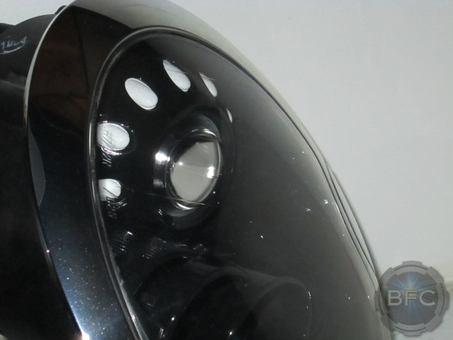 2006 Mini Cooper Black & White Custom Painted Headlights