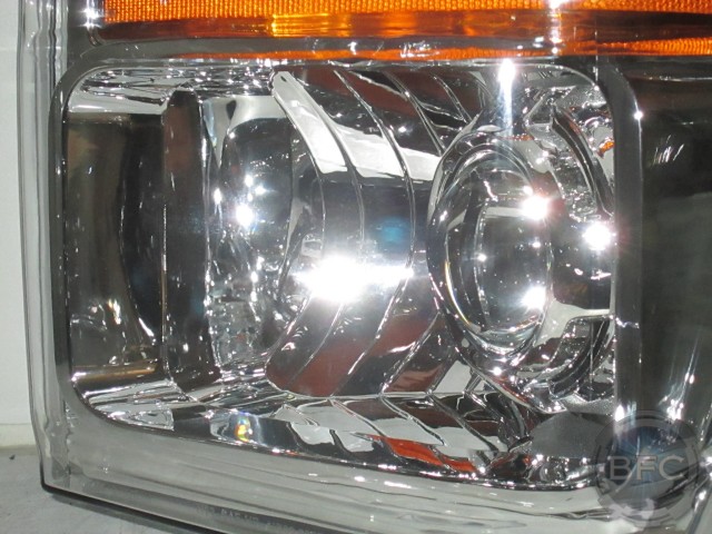 2010 Ford Superduty All Chrome HID Projector Retrofit D2S Headlamps