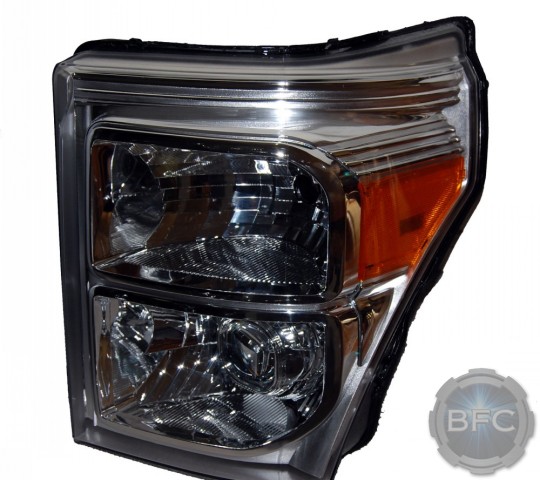 2016 Superduty Ford F350 Chrome D2S HID Projector Headlamps