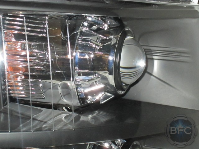 Chevy Silverado Chrome Black Quad HID Projector Headlights
