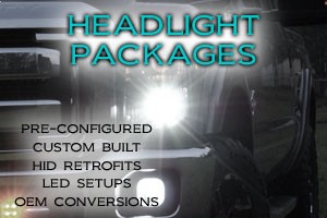 BlackFlameCustoms HID & LED Projector Retrofit Custom Headlight Packages