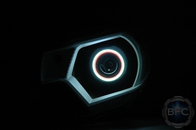 2013 Tacoma Halo HID Black White Red