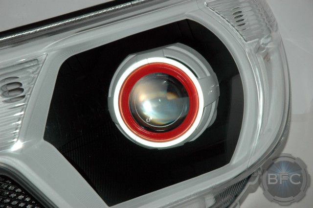 2013 Tacoma Halo HID Black White Red