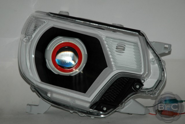 2013 Tacoma Halo HID Black White Red