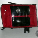 08 GMC Sierra Black Red Retrofit Headlights