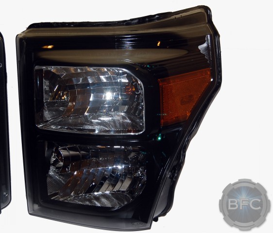 2013 Superduty HD Black Headlights