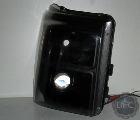 2012 F350 All Black HID Headlights