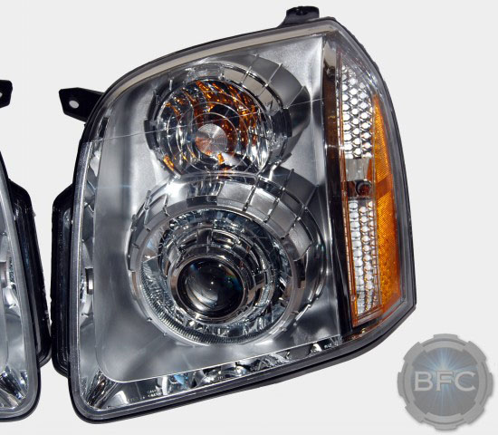 2011 GMC Yukon Denali HID Chrome Headlights