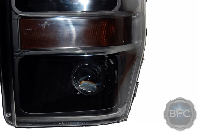 2010 Ford Superduty All Black D2S HID Projector Healdights
