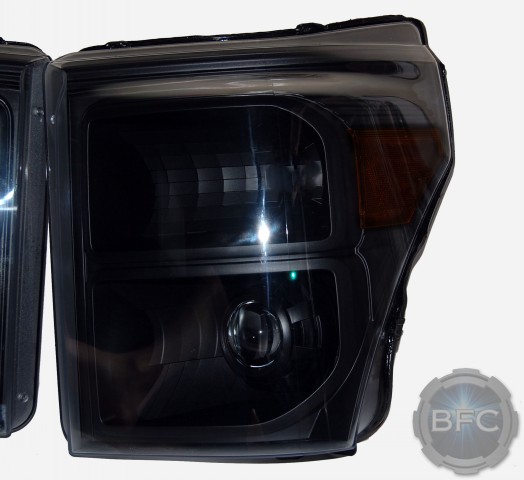 2016 Ford Superduty All Black HID Projector Retrofit Headlamps