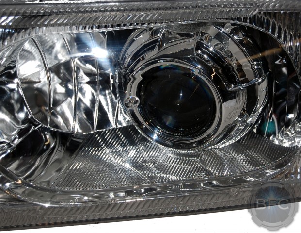 99-04 Ford Super Duty Chrome HID Projector Headlights