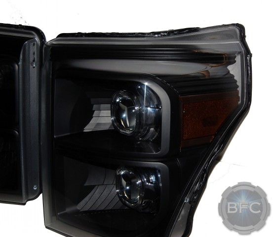 2016 Ford Super Duty Black Chrome Quad Headlights