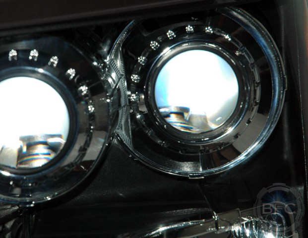 2014 Chevy Tahoe Quad Chrome HID Projector Headlights