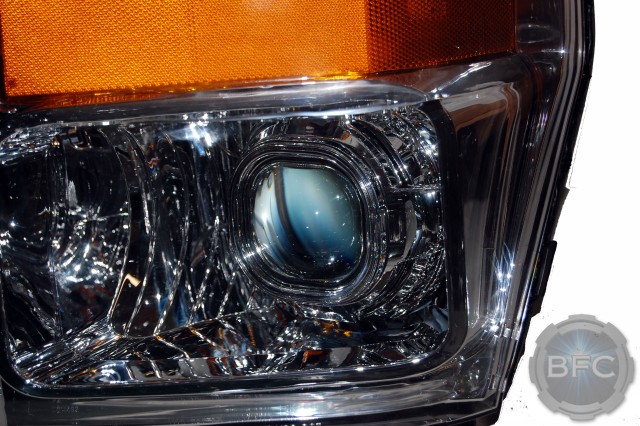 2010 Ford Super Duty HID Projector Chrome Headlights