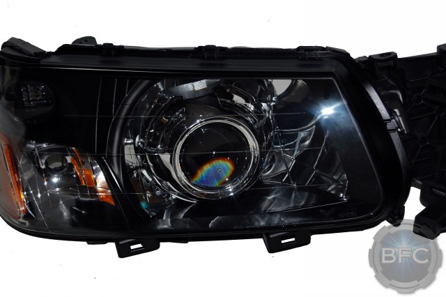 2004 Subaru Forester Black & Chrome HID Projector Headlights