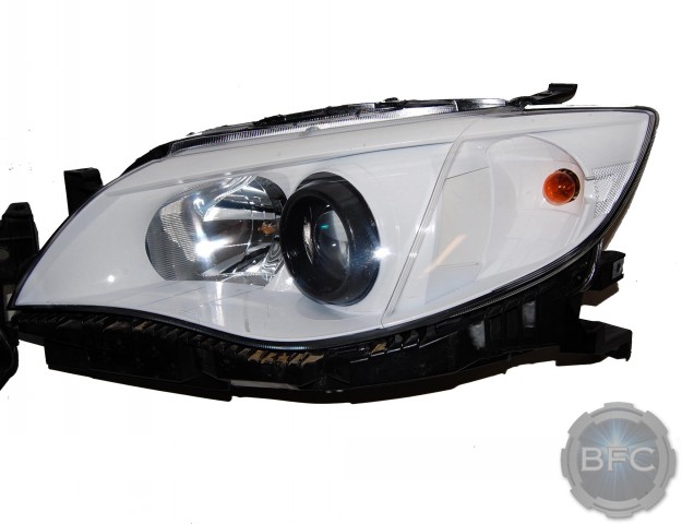 2012 Subaru WRX HID White Black Headlights
