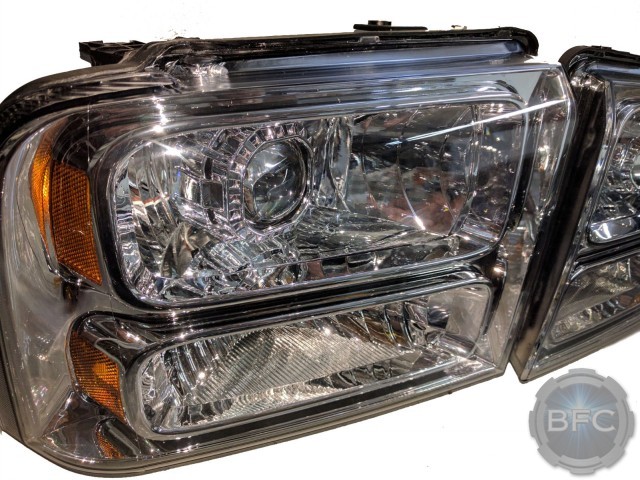 2005-2007 Ford Super Duty Chrome HID Projector Headlights