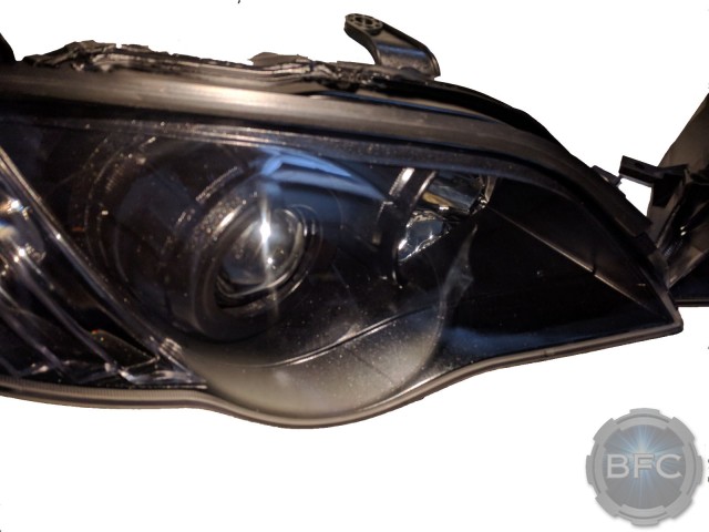 2008 Subaru Legacy GT Black & Clear Custom Painted Headlights